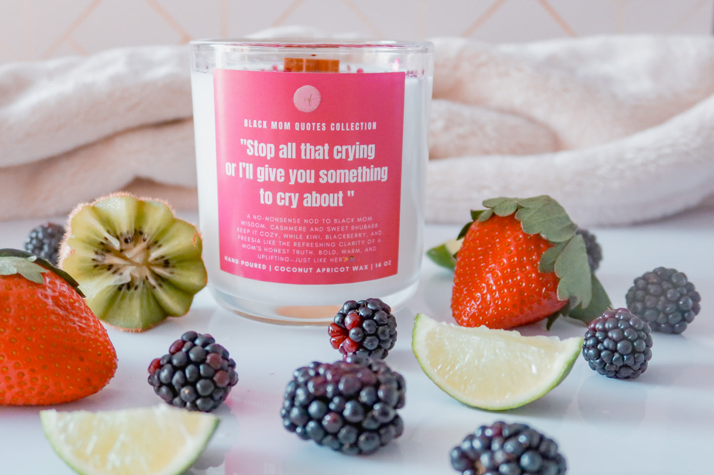 "Stop all that crying..." - 14oz. Candle