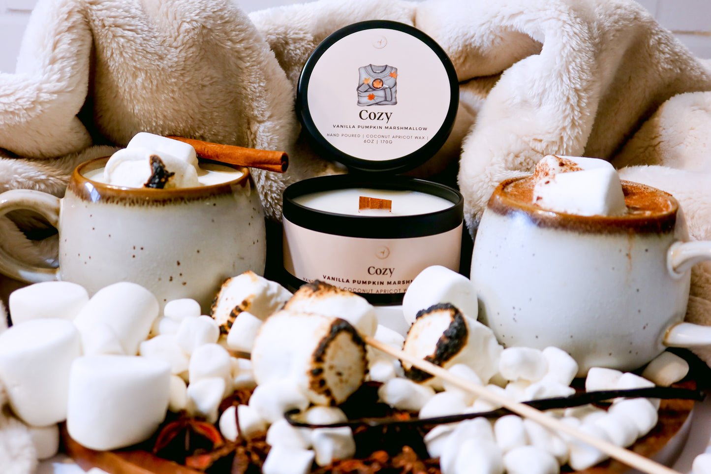 Cozy Coconut Apricot Wax Candle