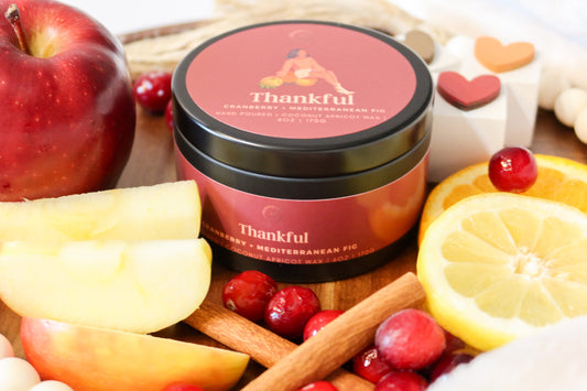 Thankful Coconut Apricot Wax Candle