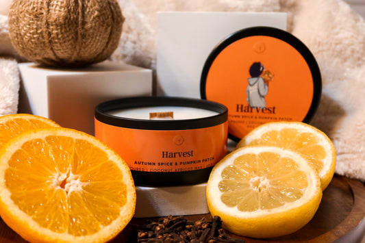 Harvest Coconut Apricot Wax Candle